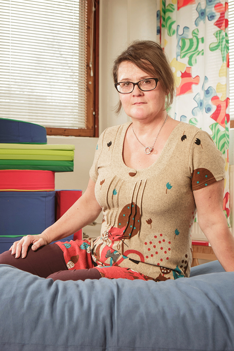 Anne Makkonen toimii fysioterapeuttina Lasten terapia Palikoissa