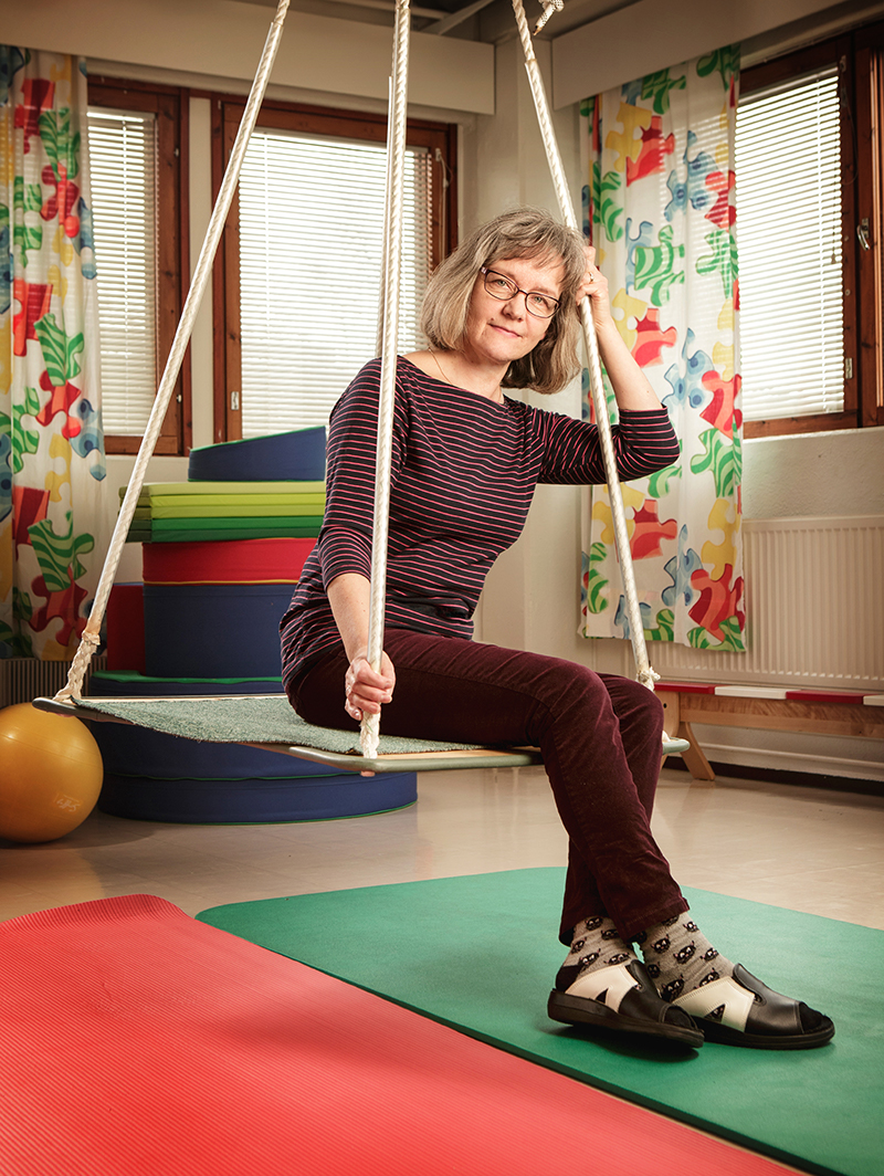 Anne Yliluoma toimii toimintaterapeuttina Lasten terapia Palikoissa